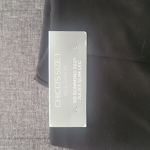 Chico size 1, women's size 8 black dress pants